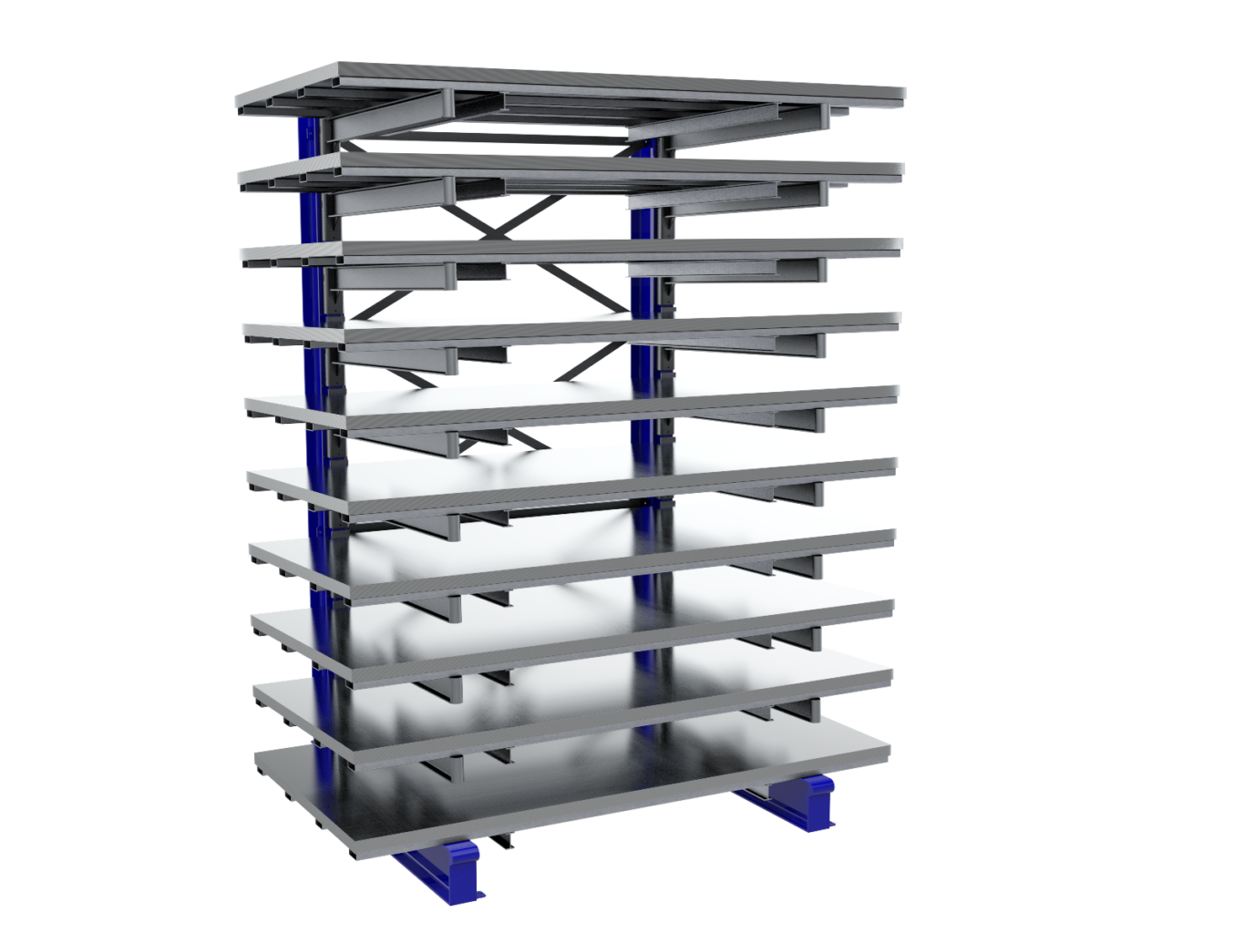 EuroTower sheet metal standard shelf